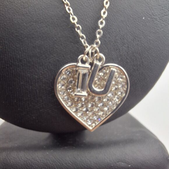 NWT Paparazzi Letters of Love Necklace & Earrings -  I 🤍 U - 32"  + 2.5" - Picture 4 of 8